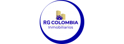 Logo empresa rg colombia inmobiliarios venta renta avaluos y marketing inmobiliario en san gil santander