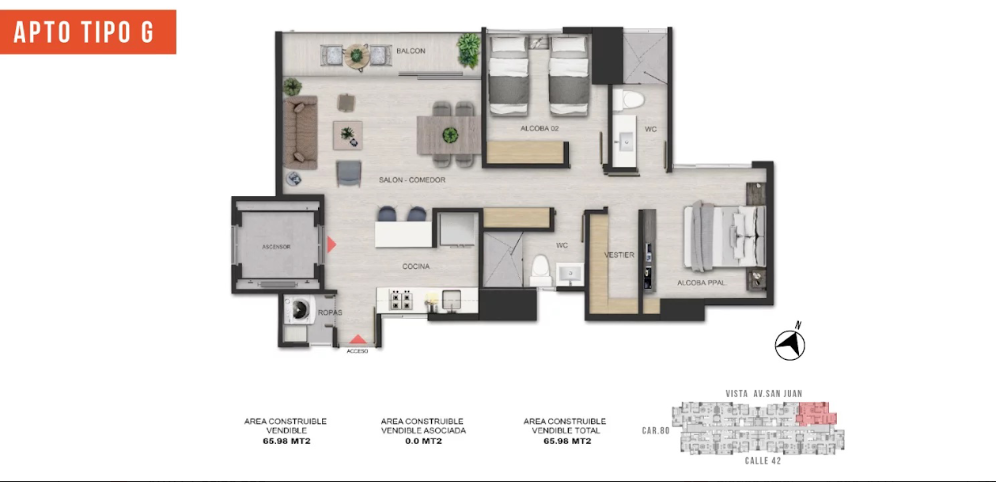 VENTA APARTAMENTO EN PROYECTO LAURELES
