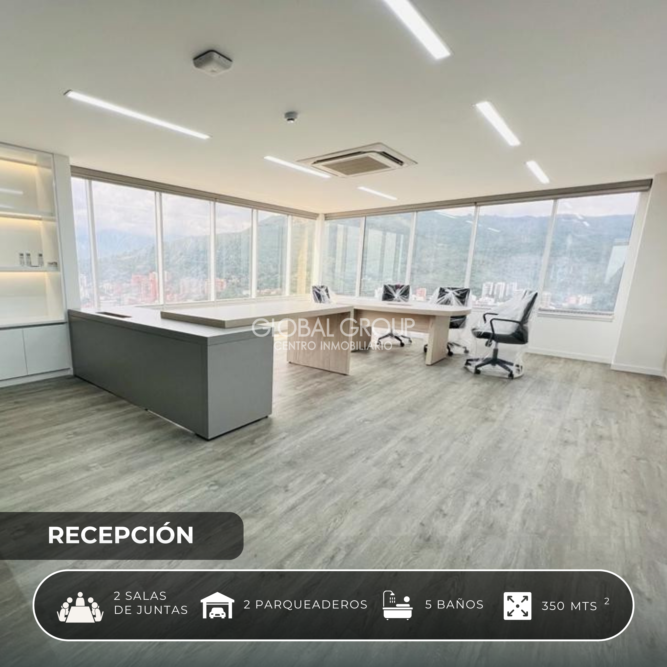 HERMOSA OFICINA VENTA CON EXCELENTE VISTA TORRE DE CALI