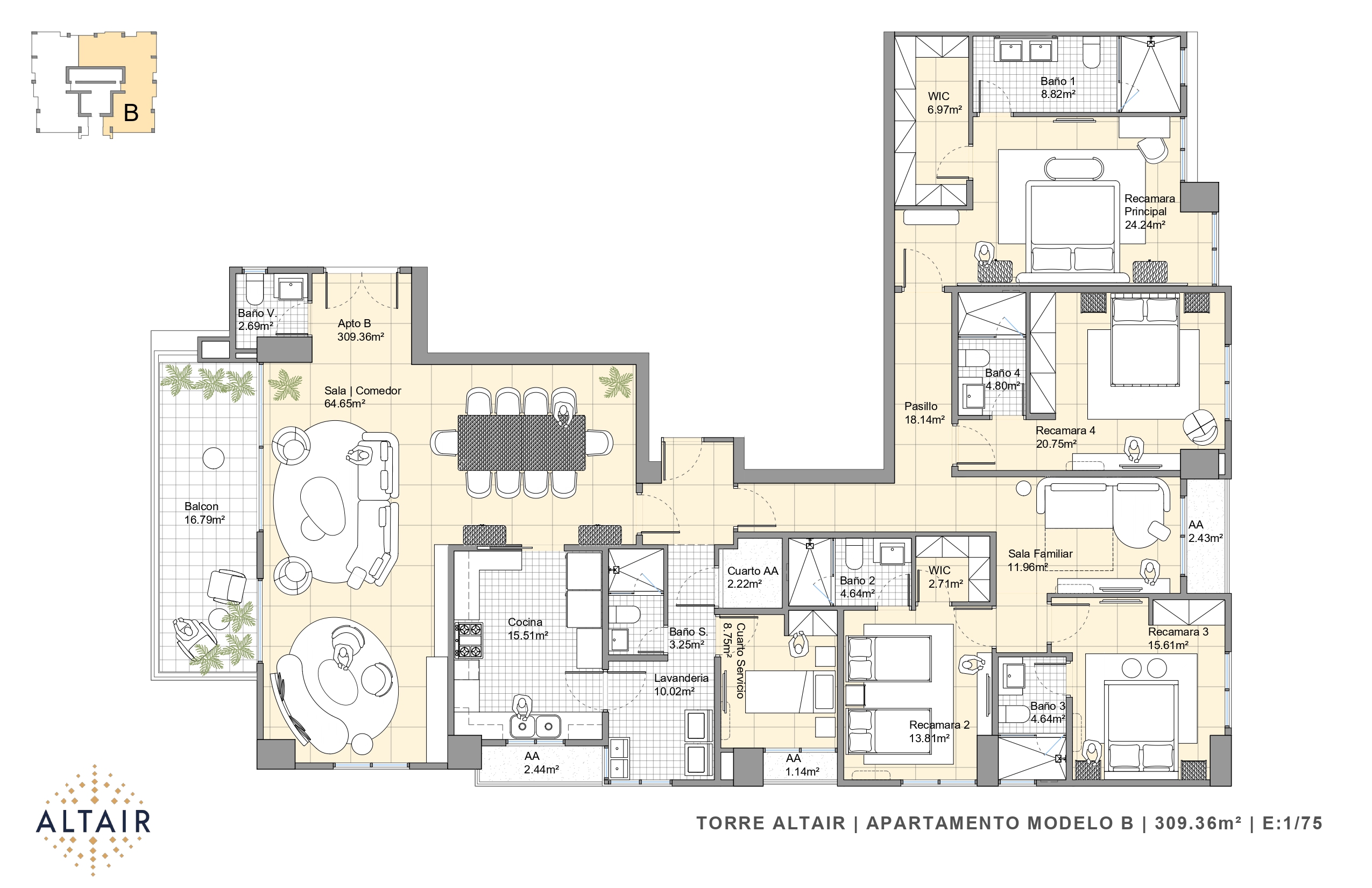 Venta apartamentos 3 o 4 Recámaras en Santa María - Entrega 2026