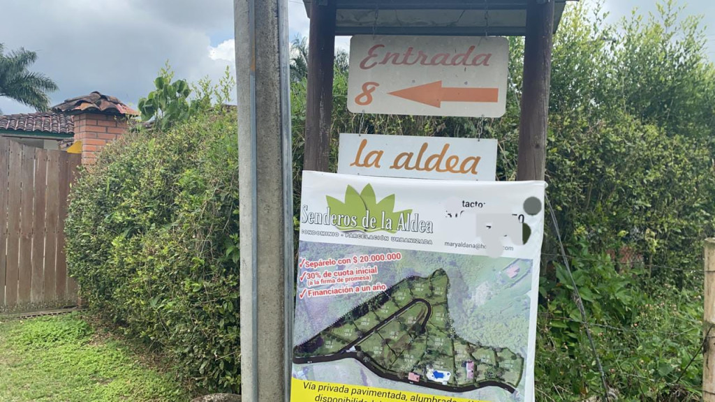 Vendo lote en Pereira
