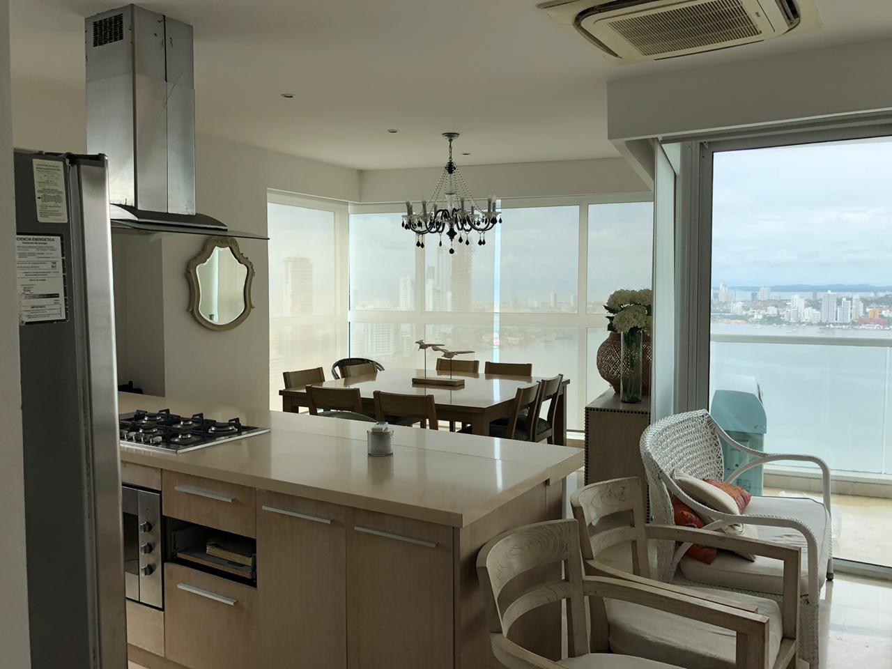 APARTAMENTO AMOBLADO EN ARRIENDO CASTILLOGRANDE - CARTAGENA