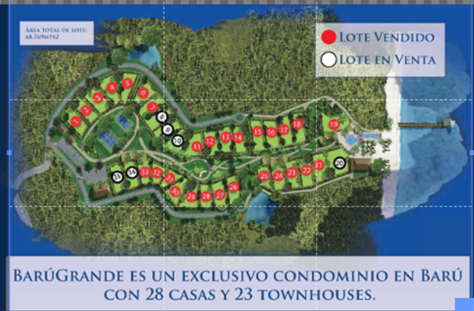 LOTE EN VENTA BARU - CARTAGENA