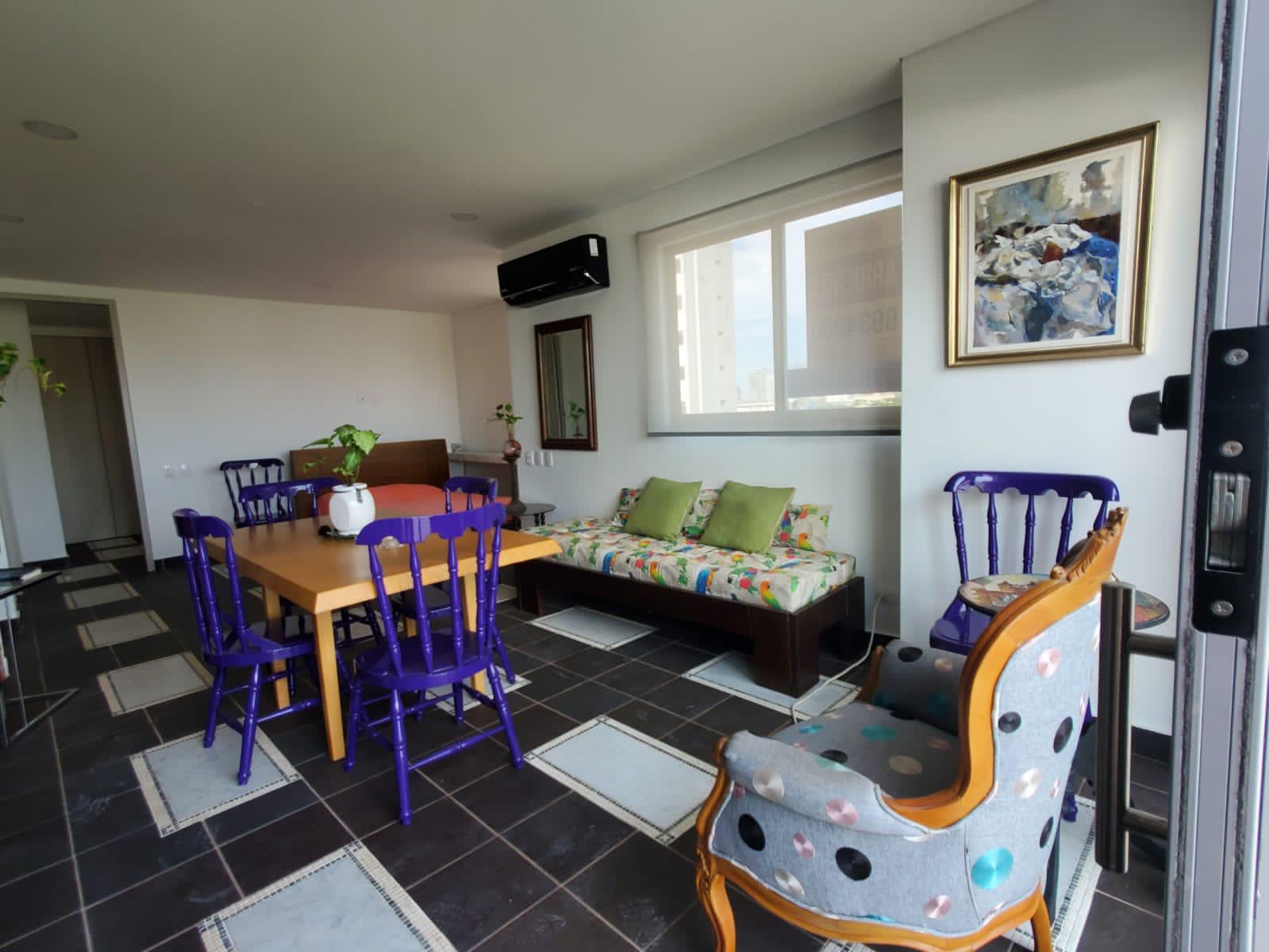 APARTAMENTO AMOBLADO EN ARRIENDO PIE DE LA POPA - CARTAGENA