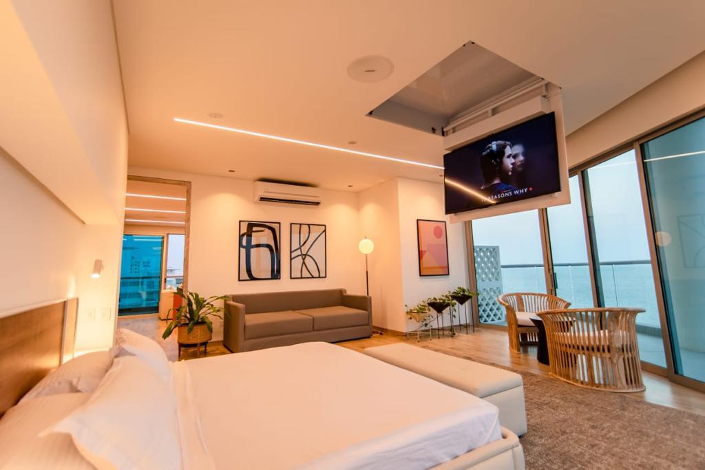 PENTHOUSE AMOBLADO EN ARRIENDO, ZONA NORTE - CARTAGENA