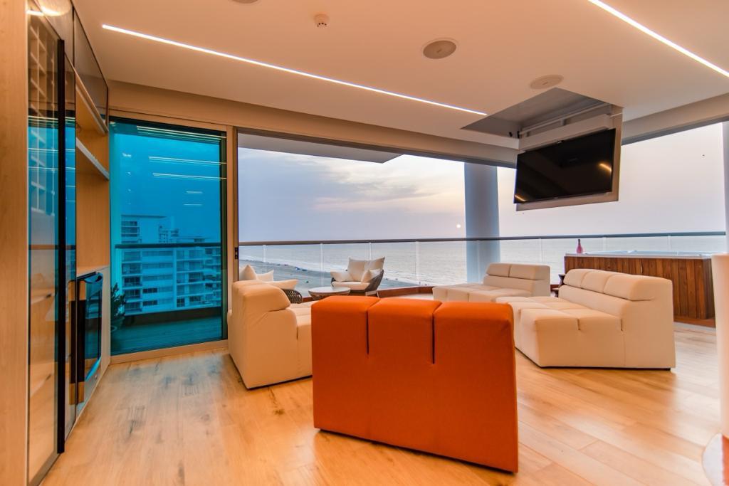 PENTHOUSE AMOBLADO EN ARRIENDO, ZONA NORTE - CARTAGENA