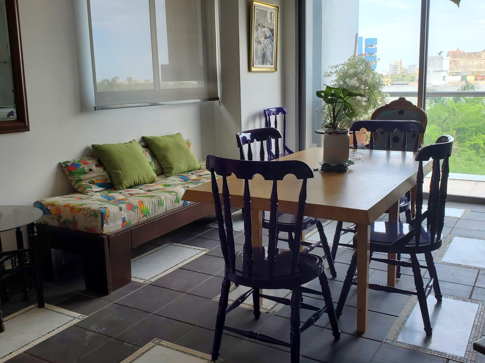 APARTAMENTO AMOBLADO EN ARRIENDO PIE DE LA POPA - CARTAGENA