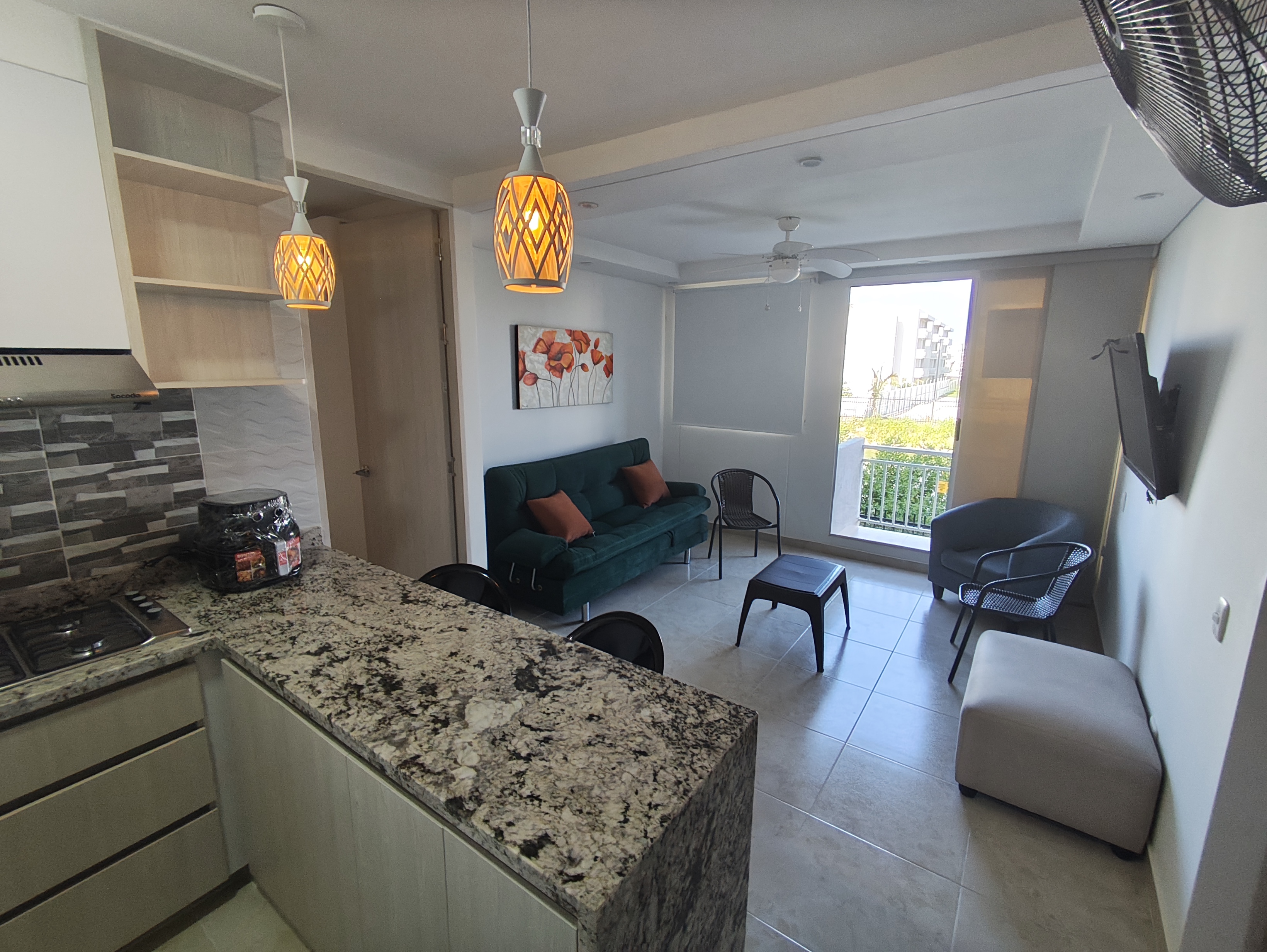 APARTAMENTO AMOBLADO EN ARRIENDO EN MANZANILLO DEL MAR - CARTAGENA