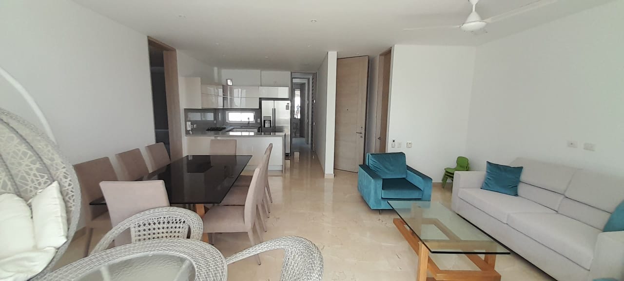 APARTAMENTO AMOBLADO EN VENTA, BOCAGRANDE - CARTAGENA