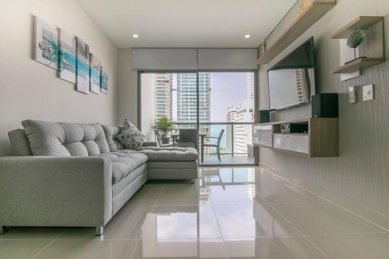 APARTAMENTO AMOBLADO EN VENTA BOCAGRANDE - CARTAGENA