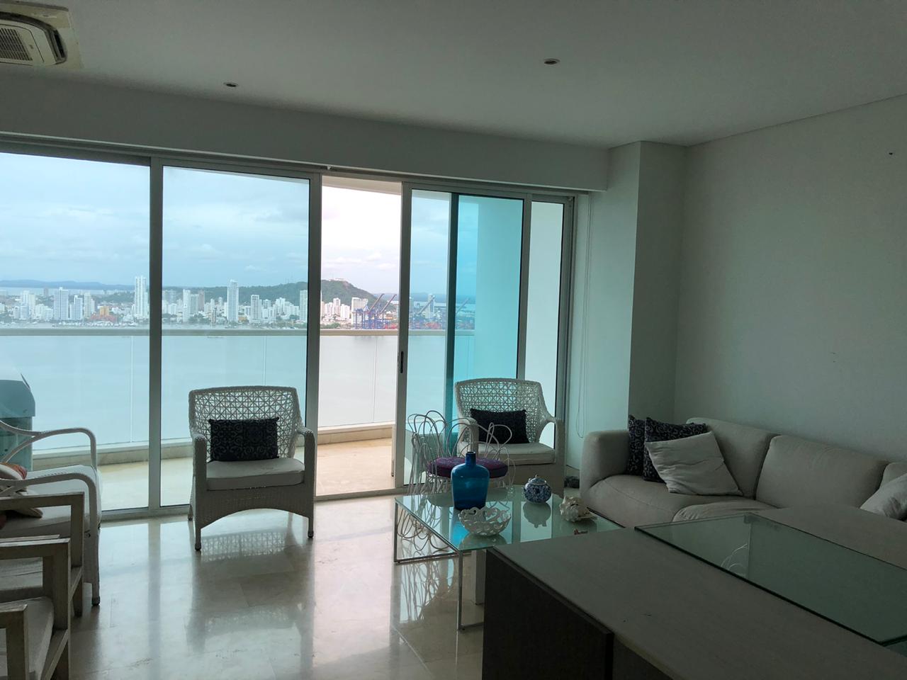 APARTAMENTO AMOBLADO EN ARRIENDO CASTILLOGRANDE - CARTAGENA