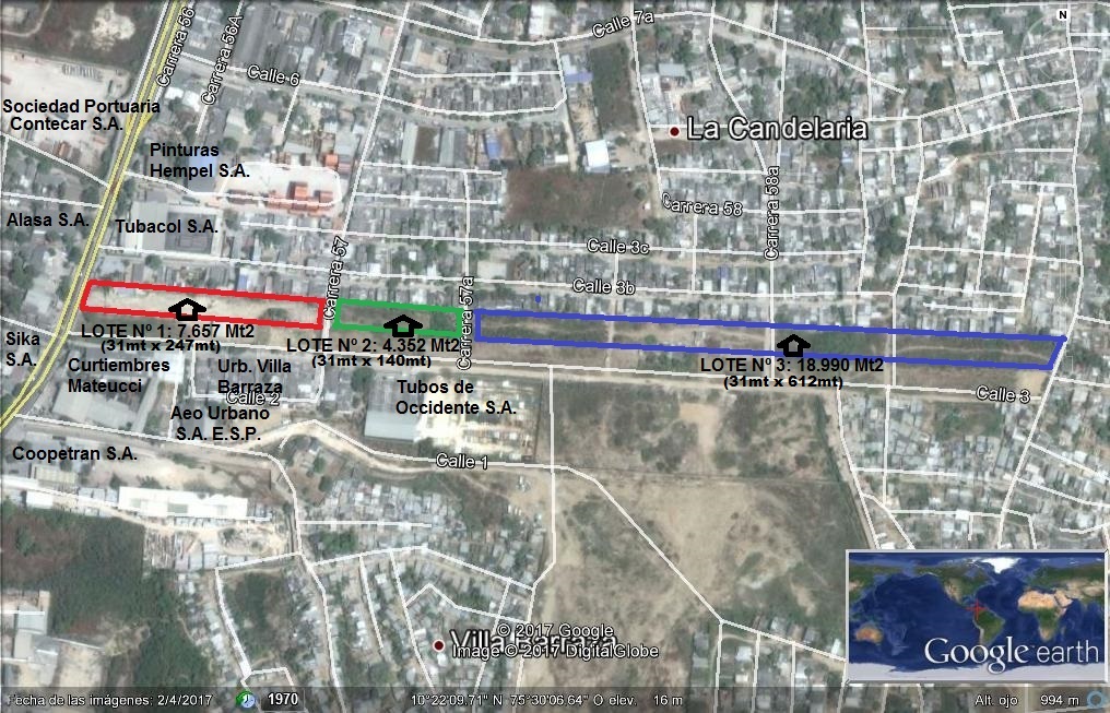 Cartagena Venta de Lote Albornoz