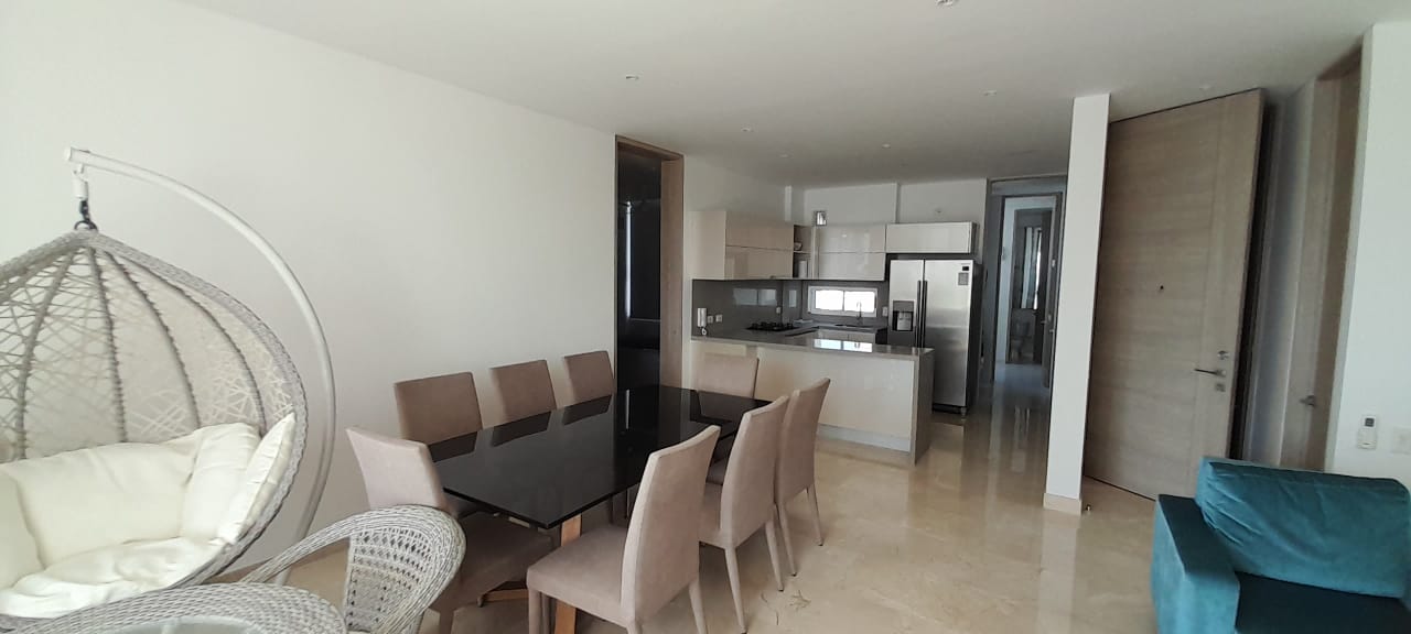 APARTAMENTO AMOBLADO EN VENTA, BOCAGRANDE - CARTAGENA