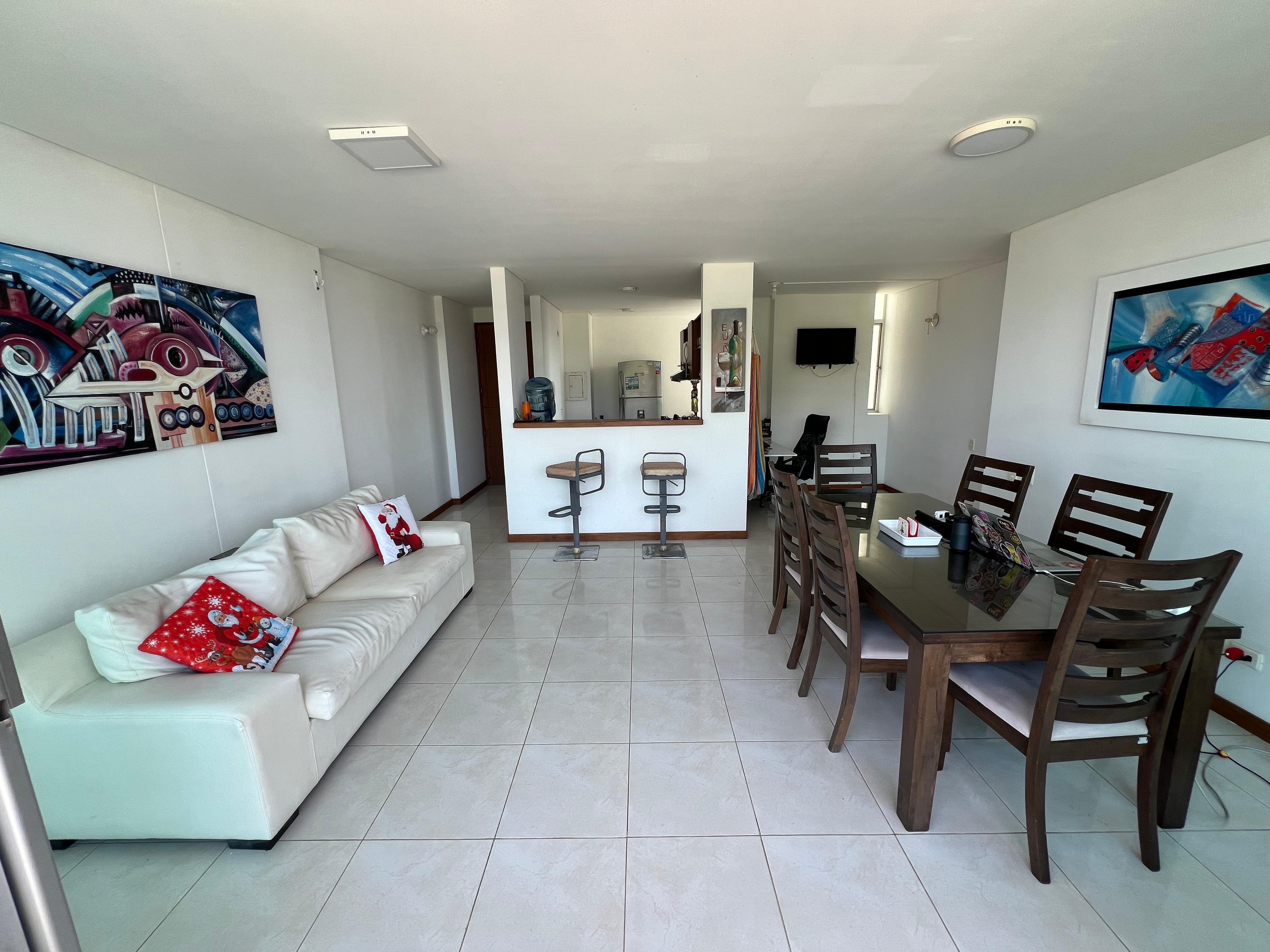 APARTAMENTO AMOBLADO EN ARRIENDO PIE DE LA POPA - CARTAGENA