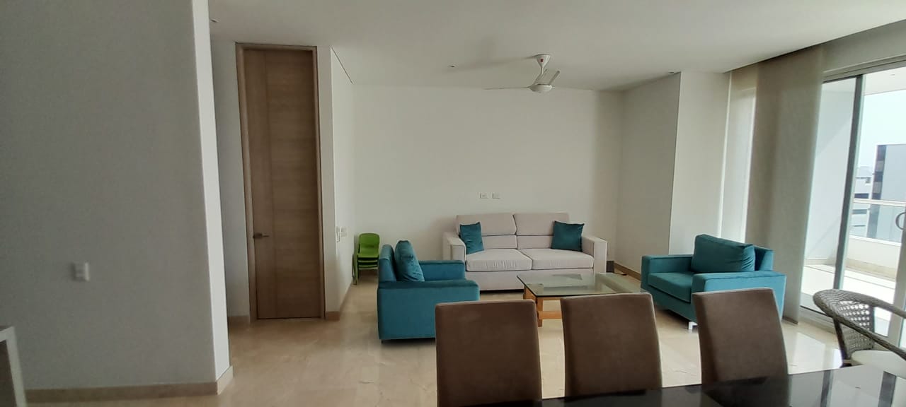 APARTAMENTO AMOBLADO EN VENTA, BOCAGRANDE - CARTAGENA