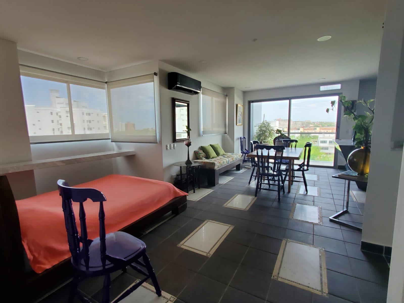 APARTAMENTO AMOBLADO EN ARRIENDO PIE DE LA POPA - CARTAGENA