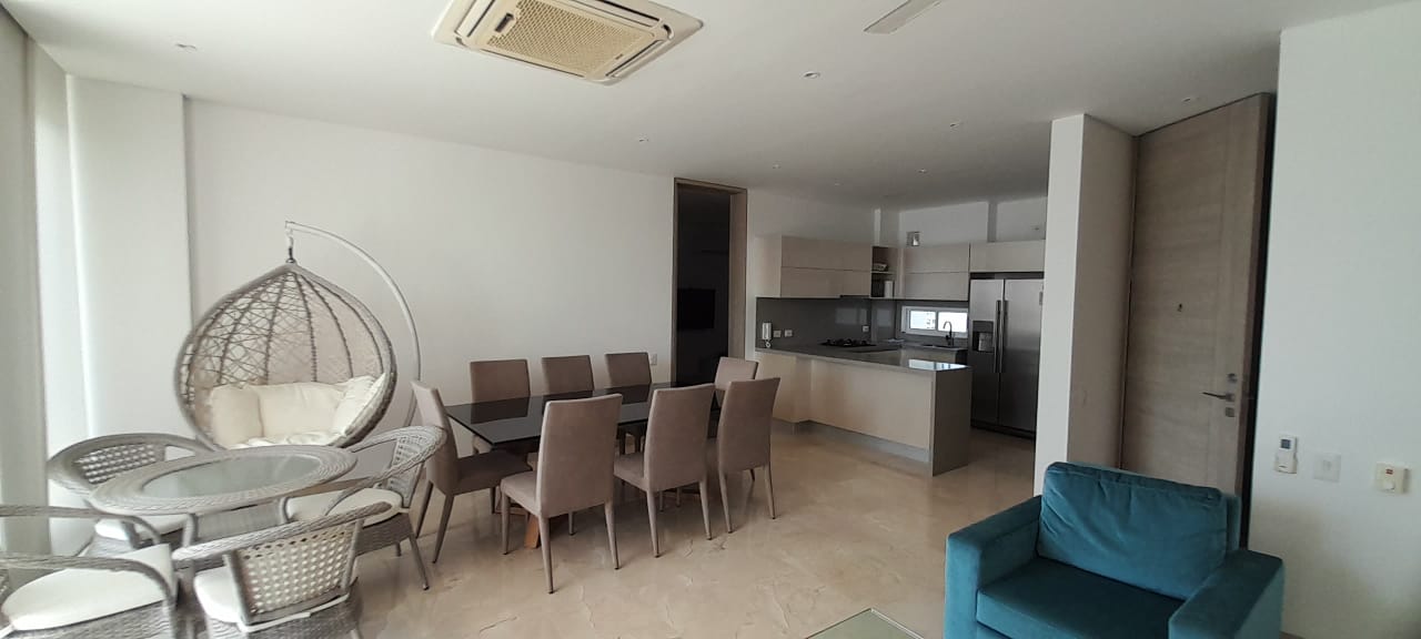 APARTAMENTO AMOBLADO EN VENTA, BOCAGRANDE - CARTAGENA