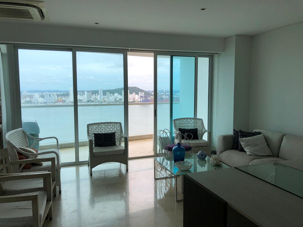 APARTAMENTO AMOBLADO EN ARRIENDO CASTILLOGRANDE - CARTAGENA