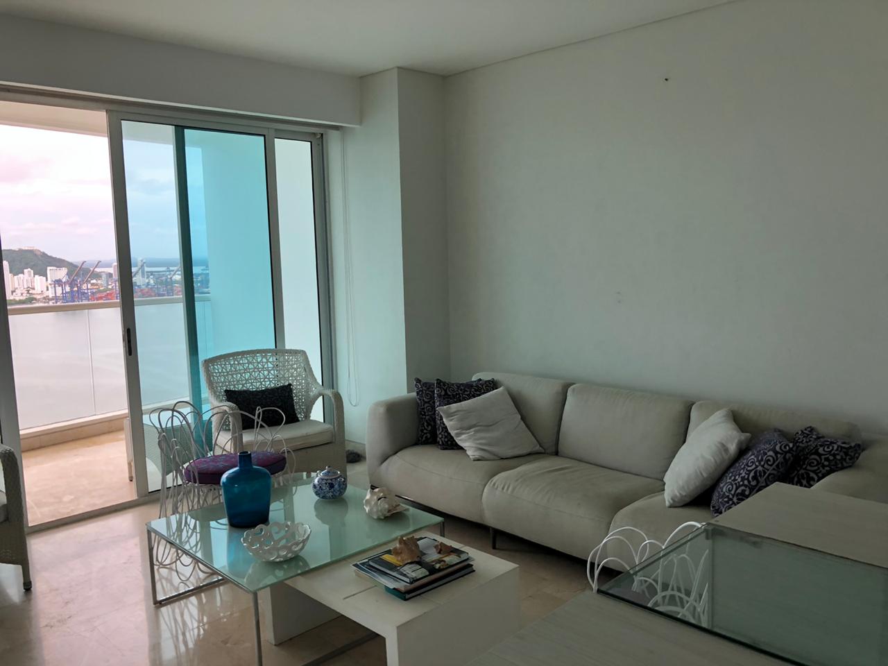 APARTAMENTO AMOBLADO EN ARRIENDO CASTILLOGRANDE - CARTAGENA