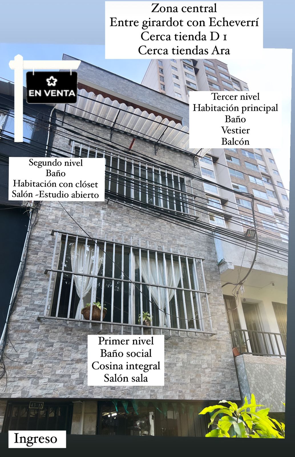Se Vende Apartamento de Tres Niveles En Los Ángeles, La Candelaria