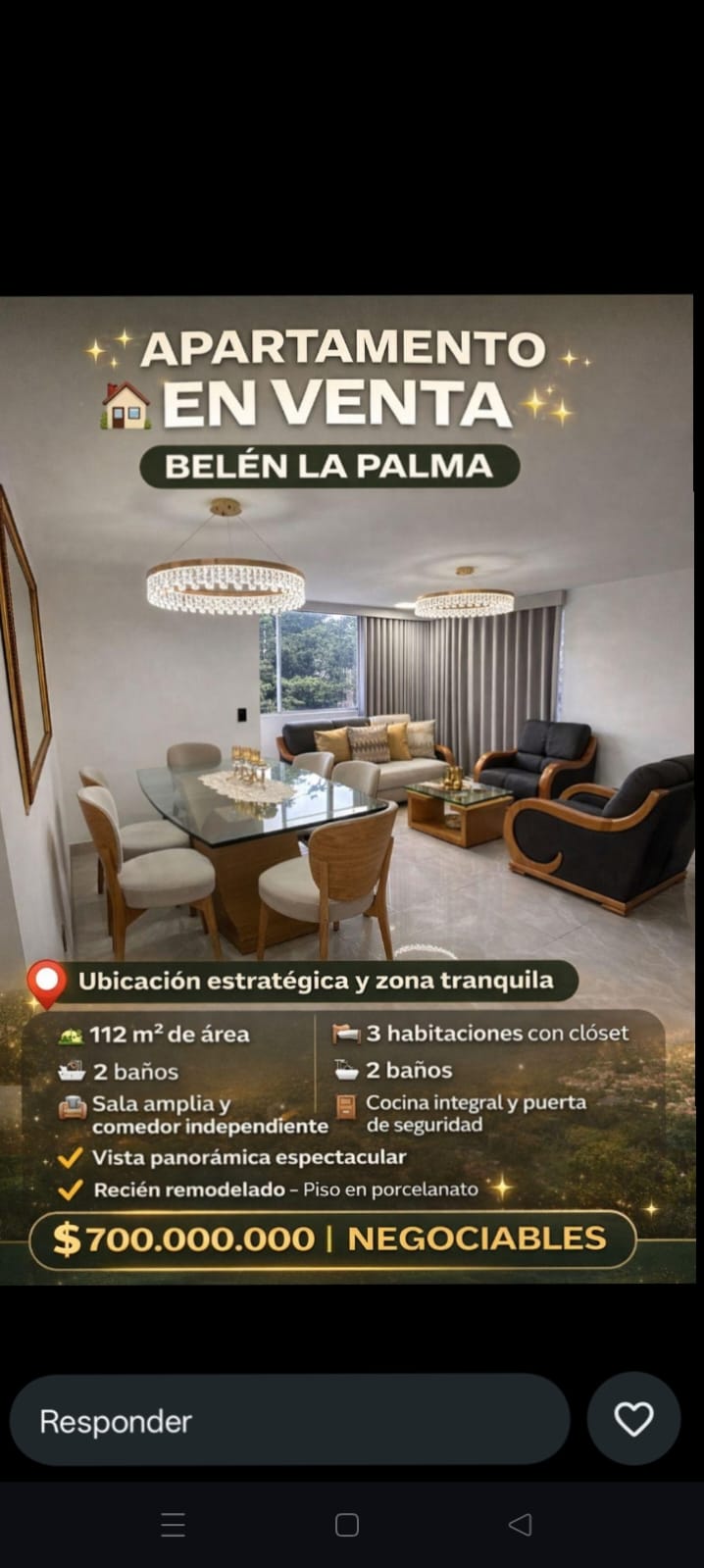 Apartamento con Vista 360 en Venta en Belén, La Palma