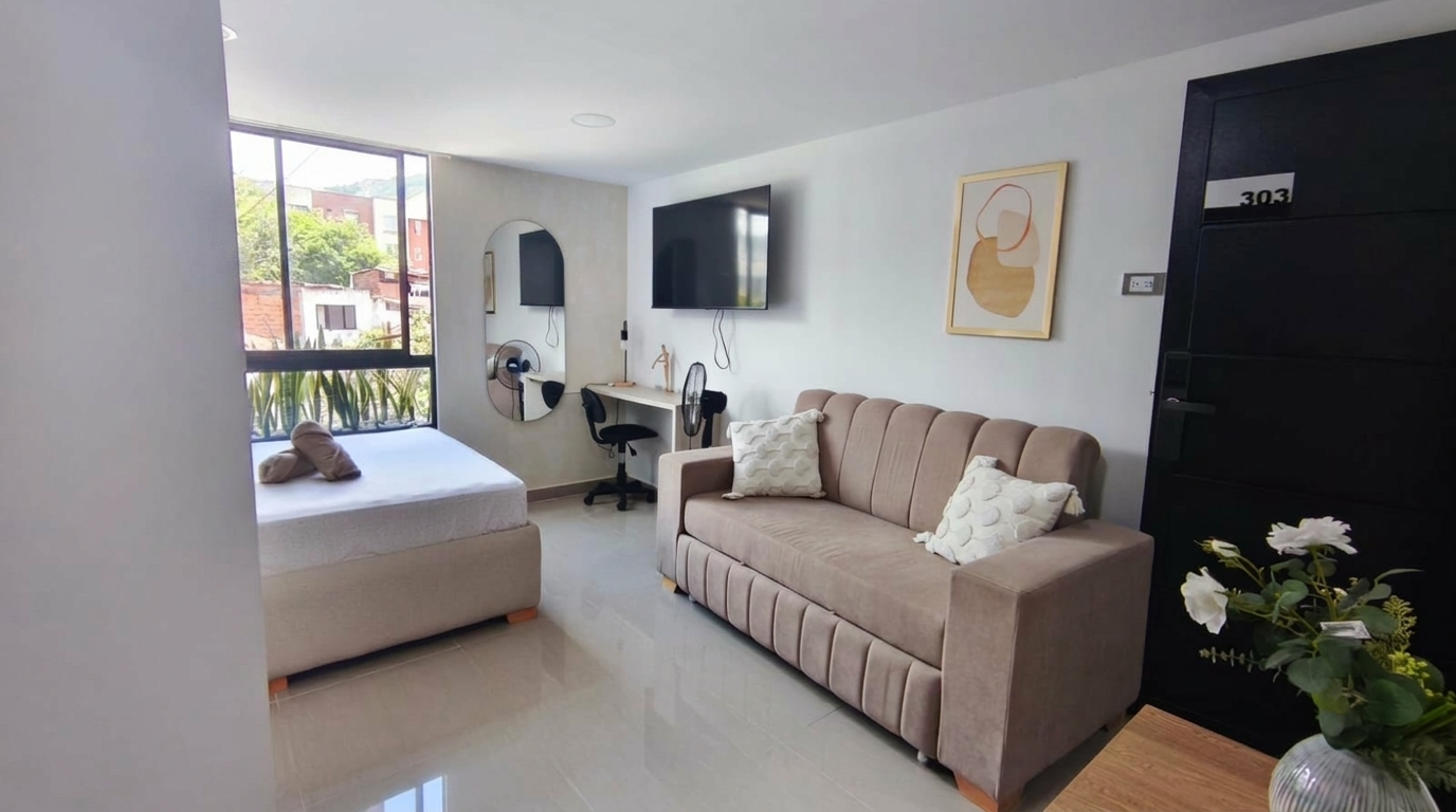 Se Arrienda Apartaestudio Amoblado, en San Javier, Medellín