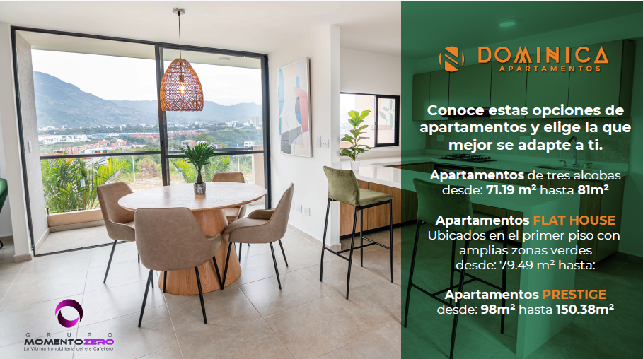VENTA APARTAMENTO AMPLIO SOBRE PLANOS SECTOR VILLA VERDE PEREIRA