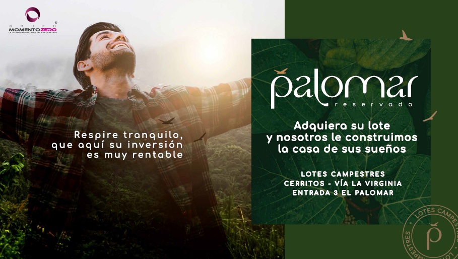 VENTA LOTES PARA CONSTRUIR SECTOR PALOMAR CERRITOS PEREIRA
