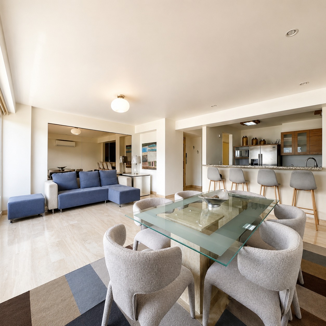 Se alquila Apto 164m² 3h+s/2.5b+s Lomas de Las Mercedes 2