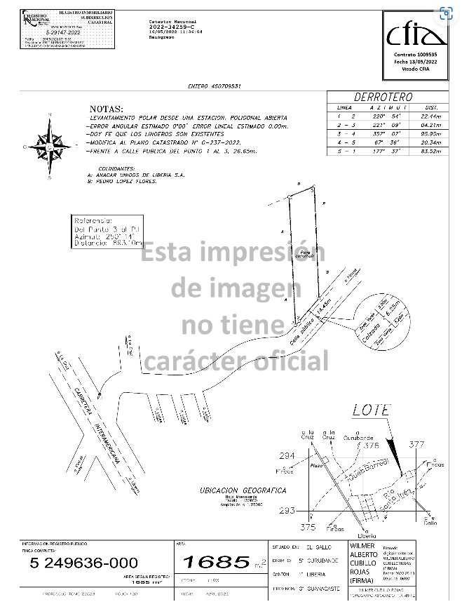 Se Vende Lote de 1986 m2, Guadalupe, Liberia, Guanacaste