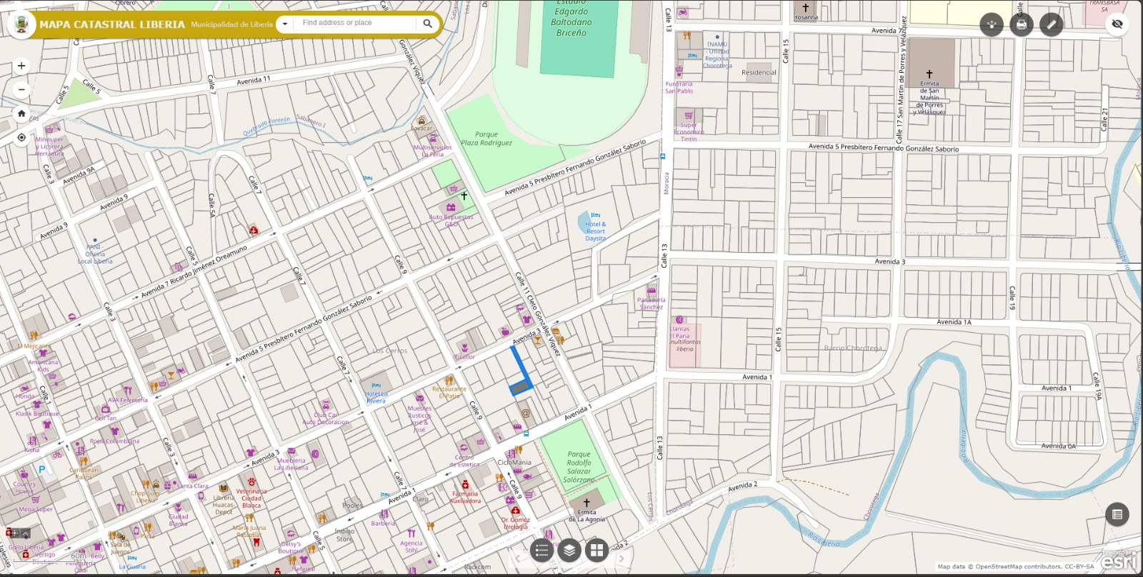 LOTE CENTRICO EN VENTA BARRIO LOS CERROS - LIBERIA