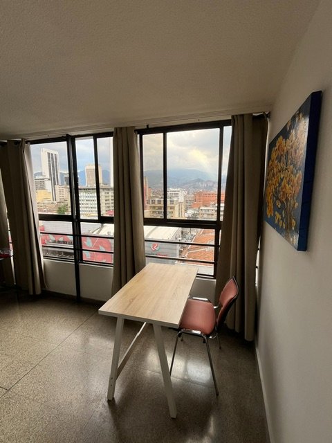 Apartaestudio amoblado para arriendo en El Centro Medellín