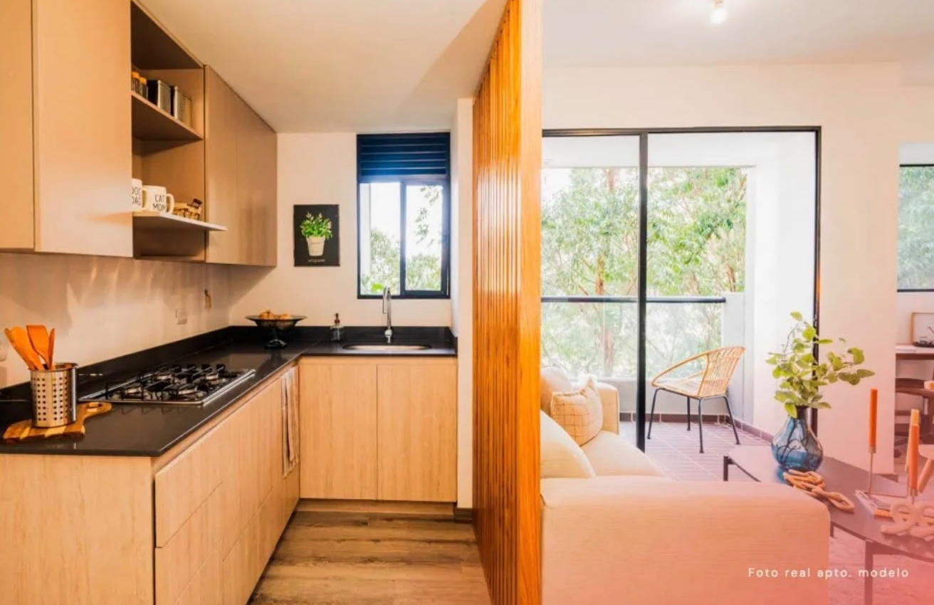 Apartaestudio para estrenar en venta en Las Palmas Medellín