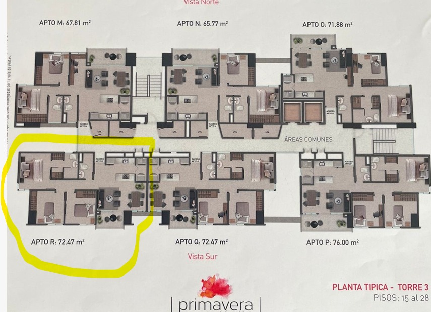 APARTAMENTO CON CESION DE DERECHOS EN POBLADO LAS PALMAS ENTREGA  2027