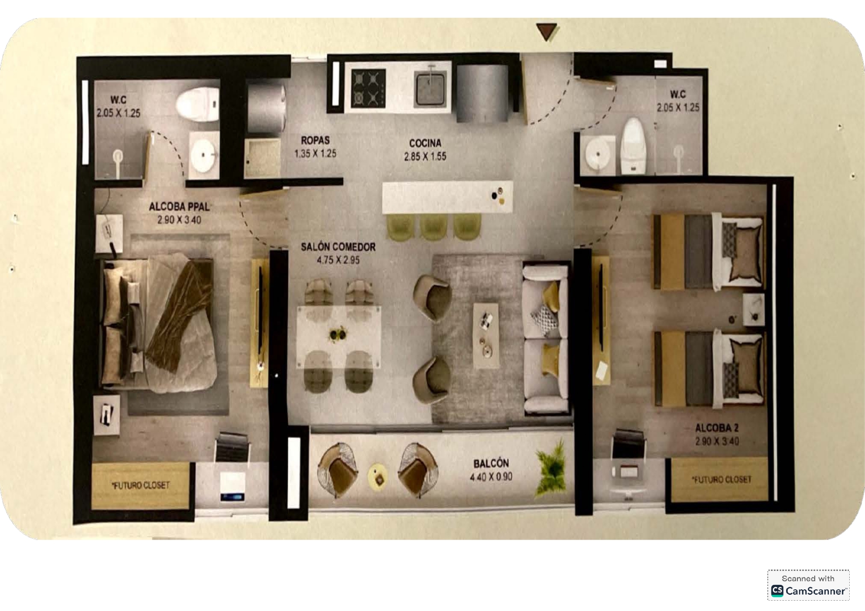 Apartamento para la venta Itagüí sector Fátima