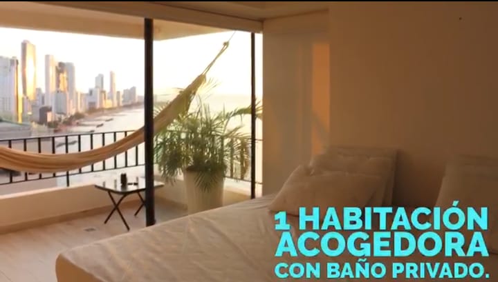 Aparta Estudio en venta en Malecon en Cartagena de Indias