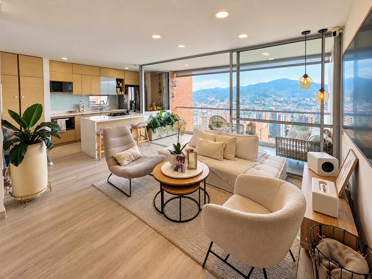 Apartamento en venta Loma del Esmeraldal Envigado – Vista panorámica