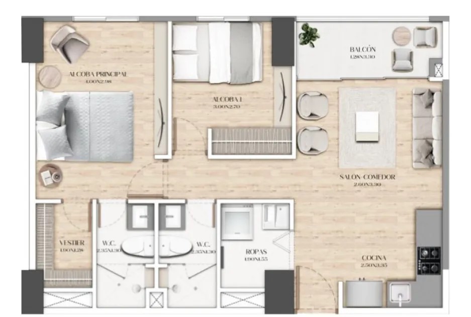 Apartamento Nuevo en venta para cesión de derechos Envigado Las Vegas