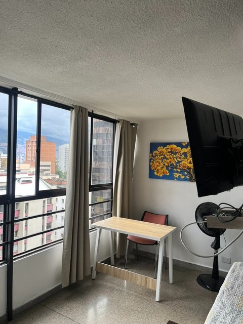 Apartaestudio amoblado para arriendo en El Centro Medellín