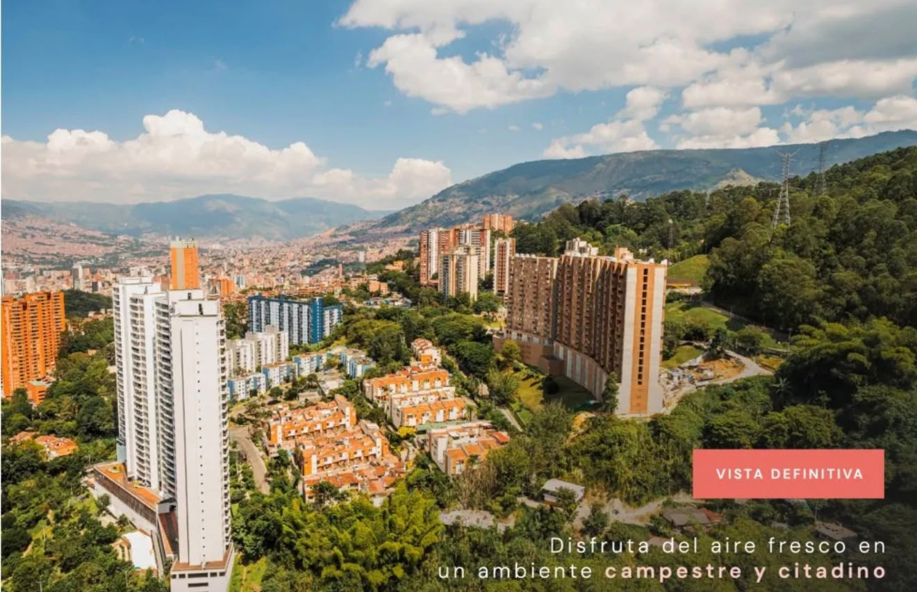Apartaestudio para estrenar en venta en Las Palmas Medellín