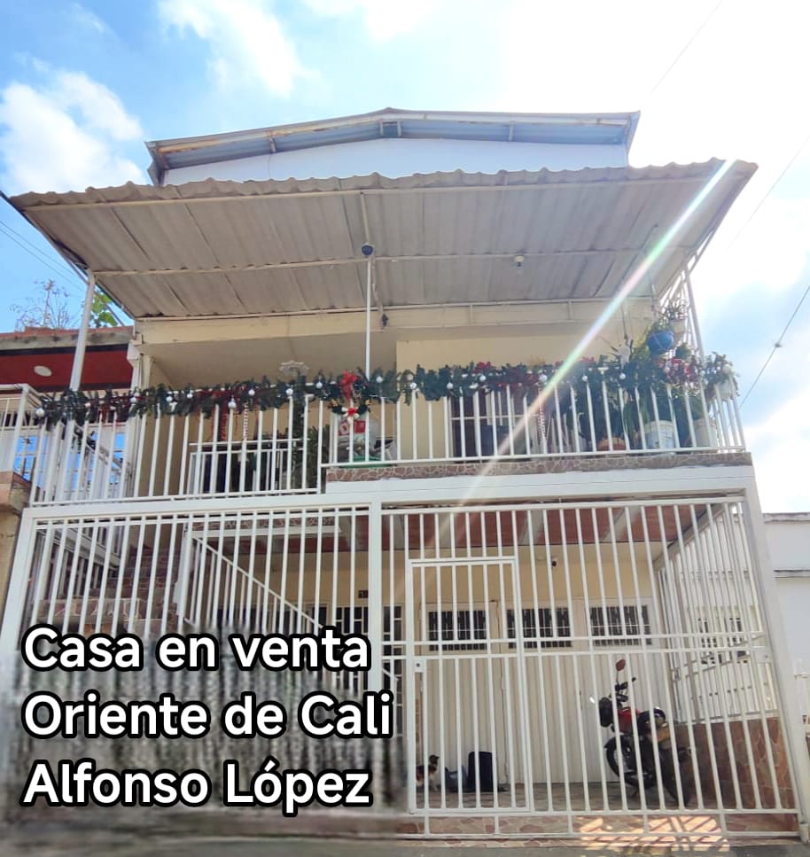 CASA EN VENTA  AL ORIENTE CALI BARRIO ALFONSO LOPEZ
