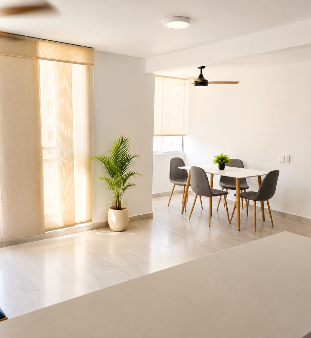 Apartamento amoblado en arriendo- mallorquín puerto Colombia