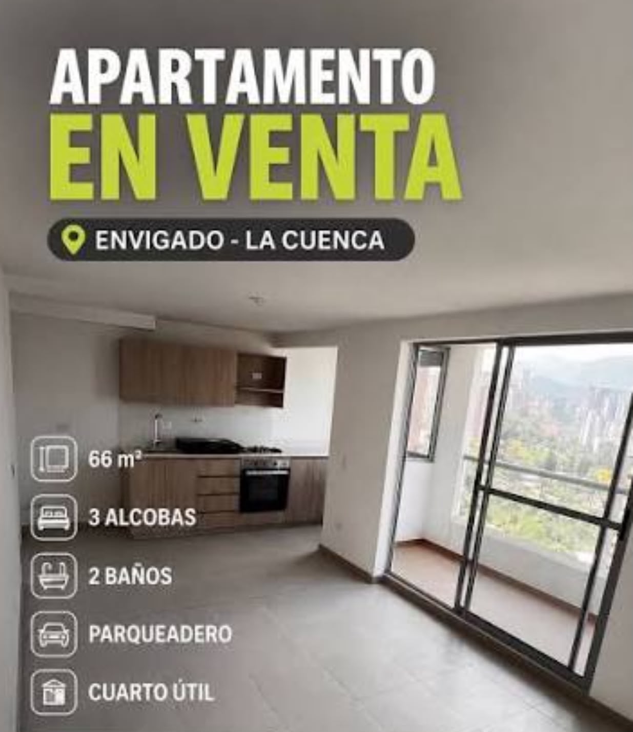VENDO APARTAMENTO EN GUATAPURI SECTOR LA CUENCA ENVIGADO — foto 4 de 5