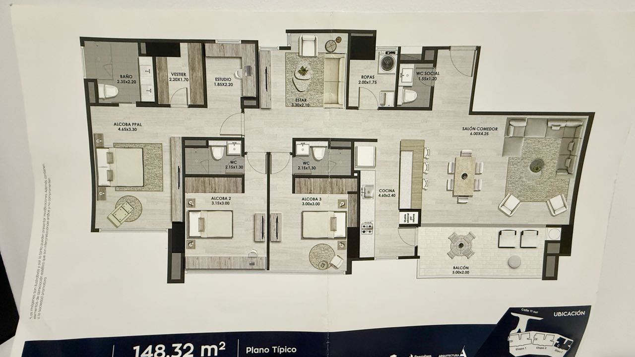 Apartamento en Venta piso alto, sector El Campestre - El Poblado