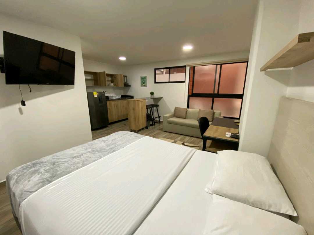 Apartaestudio Amoblado Servicios Incluidos en Conquistadores, Medellín