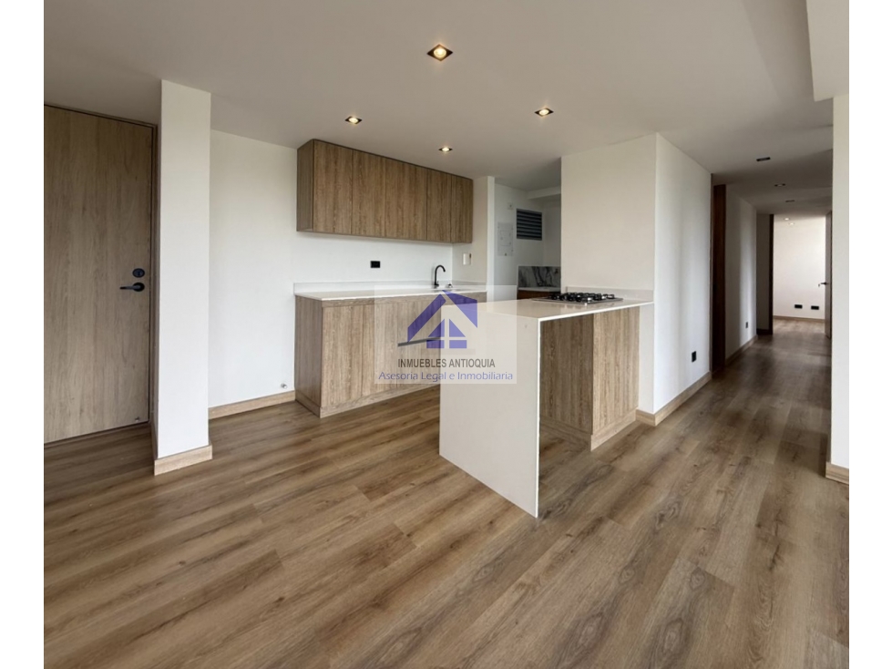 Apartamento moderno vista panorámica zonas comunes completas