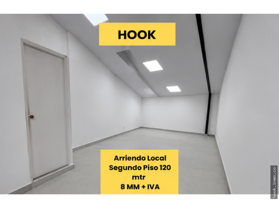 Arriendo Local 2 piso 120 mtrs Santa Paula