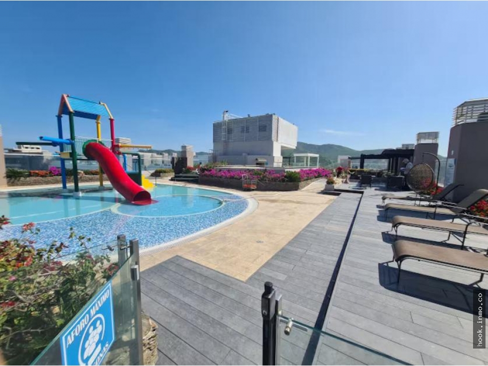 Venta apto amoblado en Santa Marta, Playa Salguero