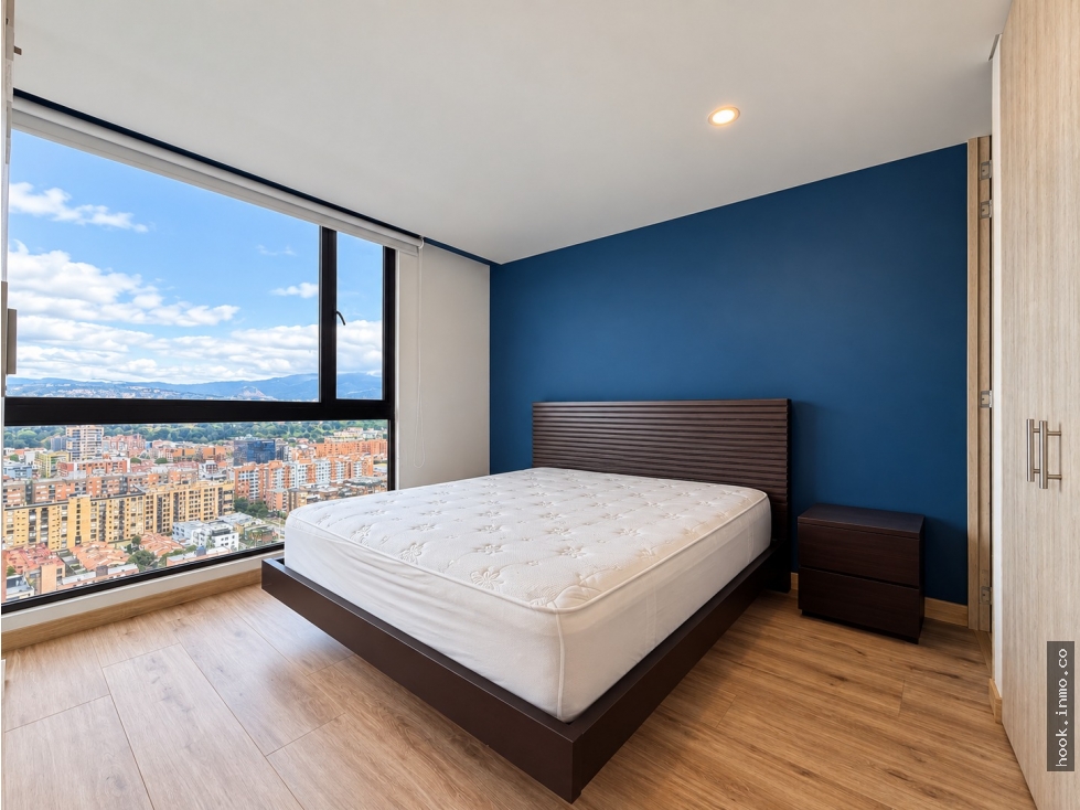 ARRIENDO APTO. AMOBLADO EN CEDRITOS-1 HAB,EXTERIOR Y PISO ALTO