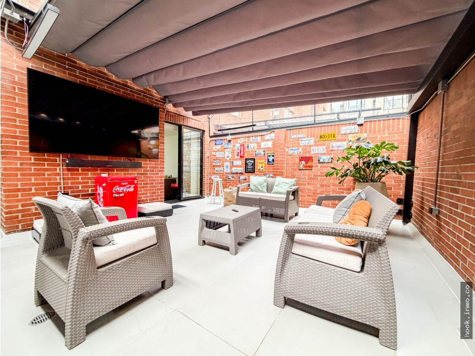Vendo/arriendo apto con terraza privada y remodelado en Chicó Navarra